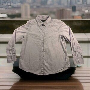 Banana Republic Mens M Orchid Petal Button Up Work Long Sleeve Dress Shirt